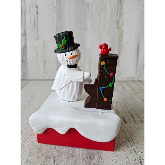 Hallmark piano snowman animated Xmas decor - Picture 1 of 10